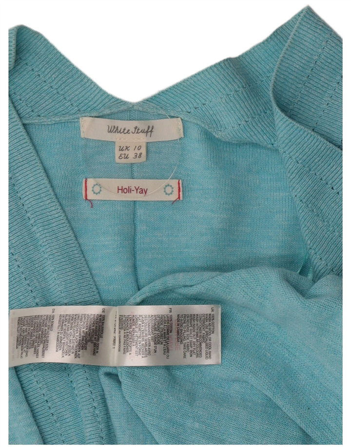 White Stuff Jersey Bolero para Mujer UK 40 Pequeño Algodón Verde