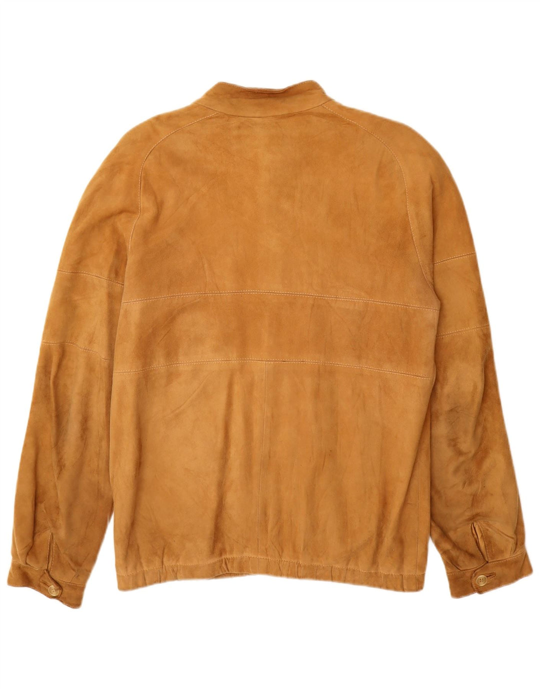 Vintage hombres ante bomber chaqueta Reino Unido 38 marrón medio