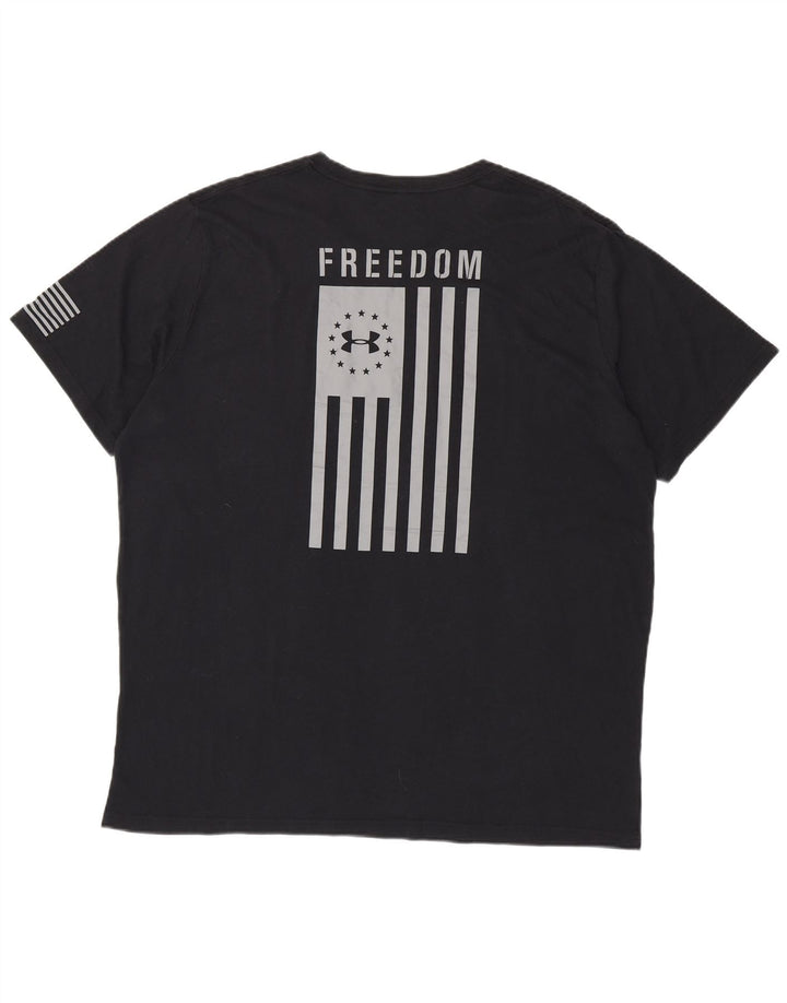 UNDER ARMOUR Camiseta gráfica Heat Gear para hombre Top 3XL Negro