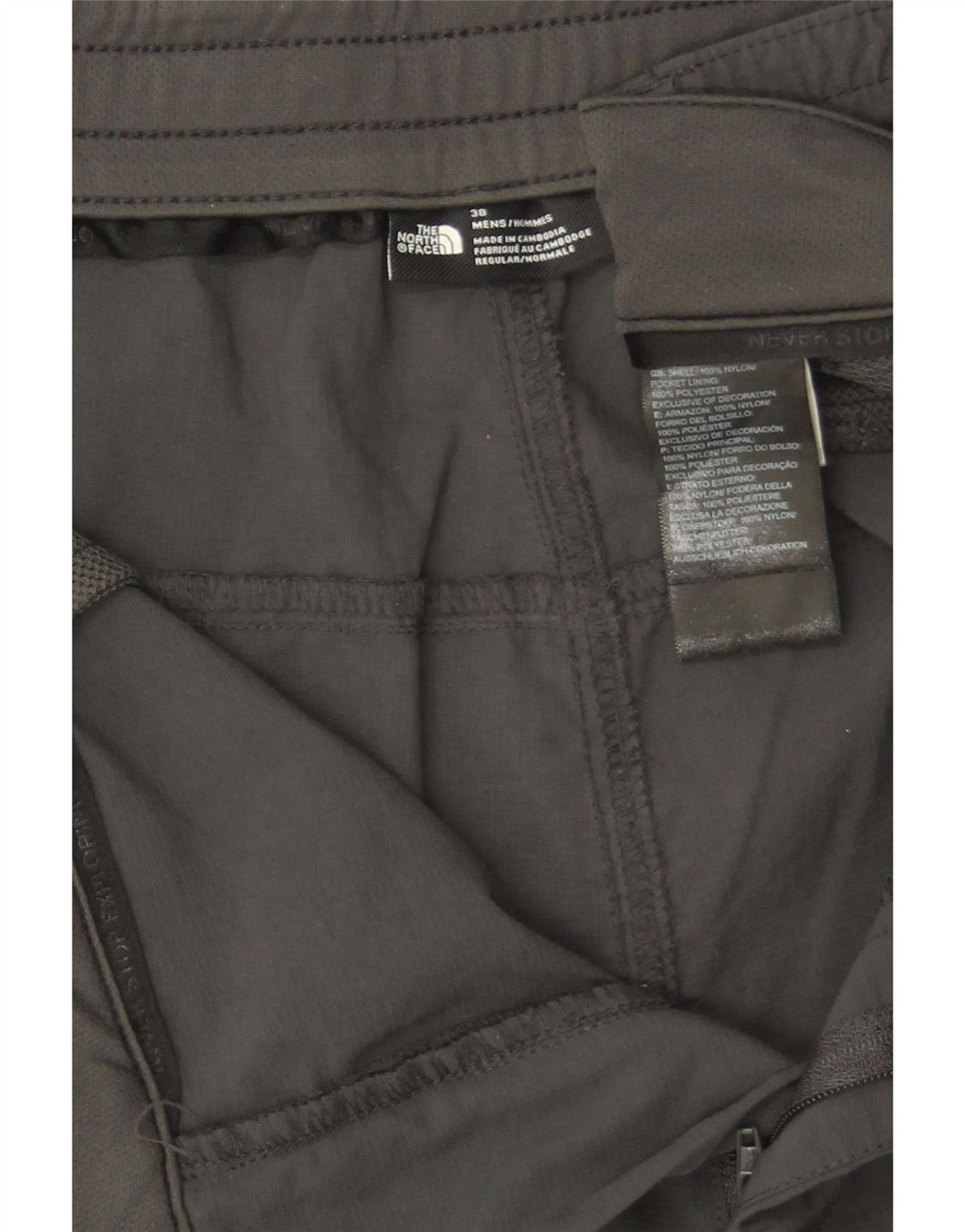 The North Face Pantalones cortos chinos para hombre W38 XL Poliéster gris