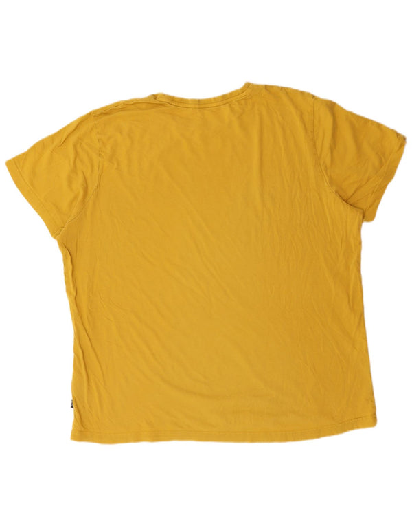 Puma Camiseta gráfica para hombre Top 2XL Algodón amarillo