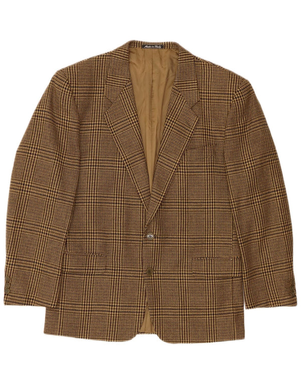 Chaqueta tipo blazer de 2 botones para hombre Profilo IT 48 Pata de gallo marrón medio