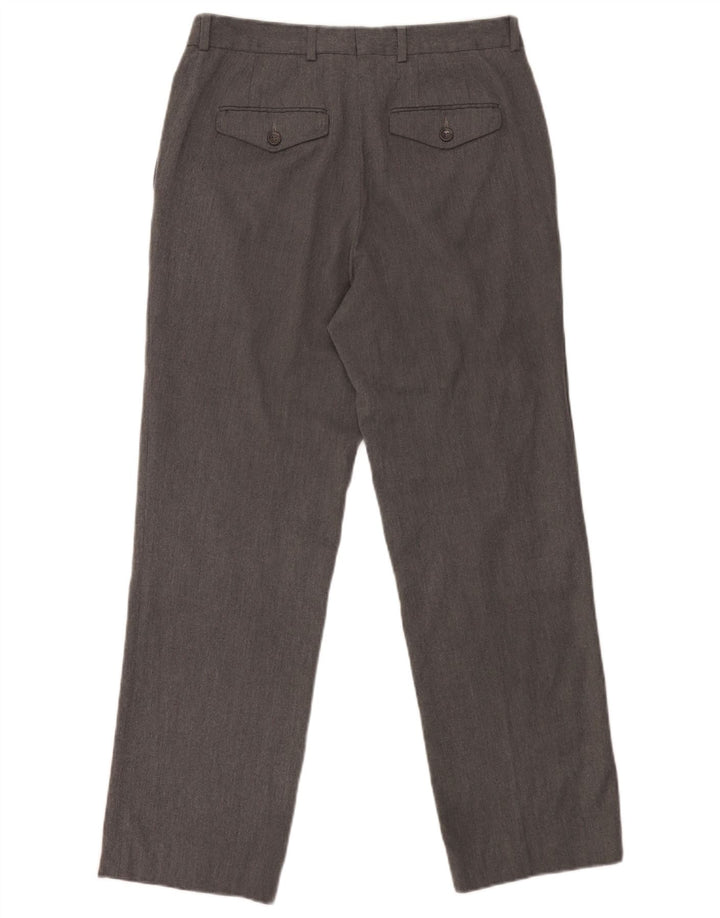 Zara Pantalón chino recto para hombre EU 40 Medium W31 L29 Poliéster gris