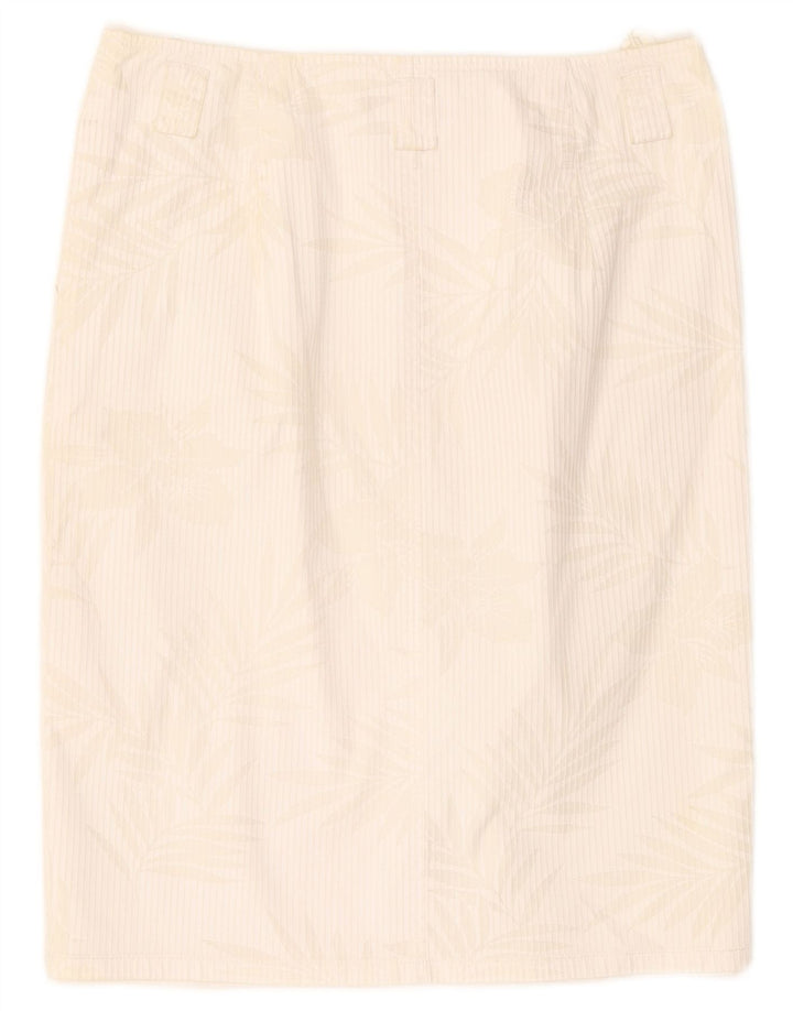 Taifun Falda Lápiz Mujer W28 Mediana Blanca Floral