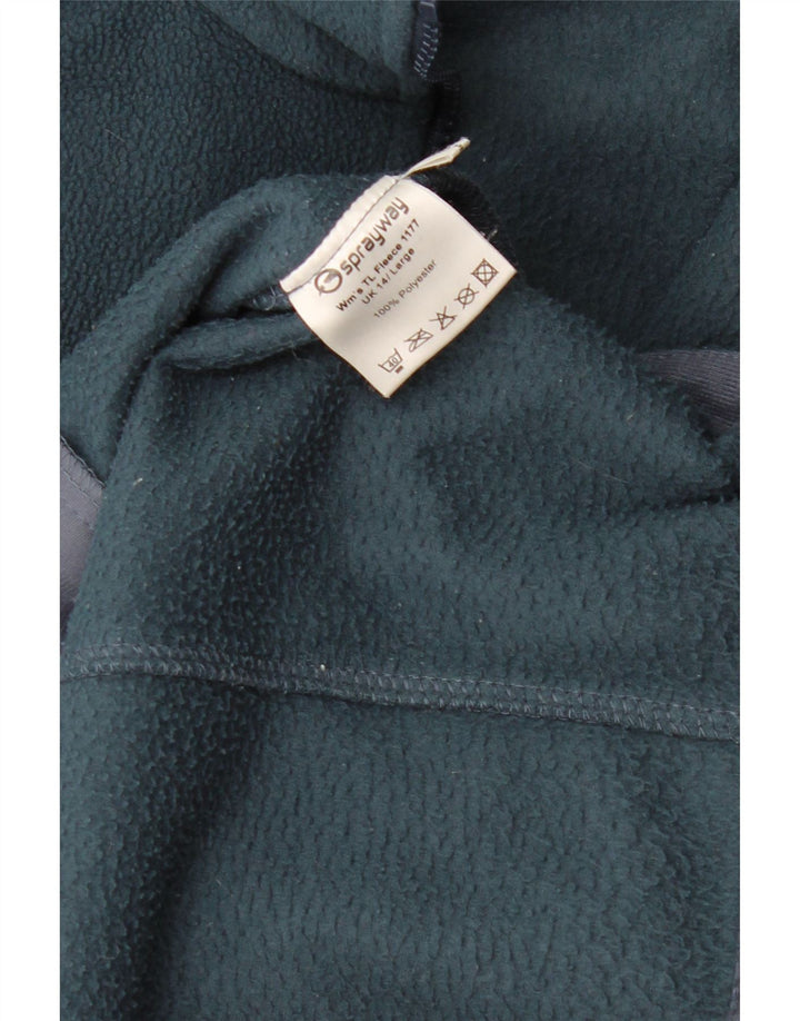 Sprayway - Chaqueta polar para mujer (talla 40), poliéster verde grande