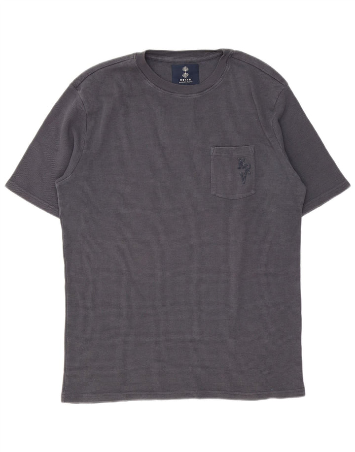 Nerve Camiseta gráfica para hombre Top 2XL Algodón gris