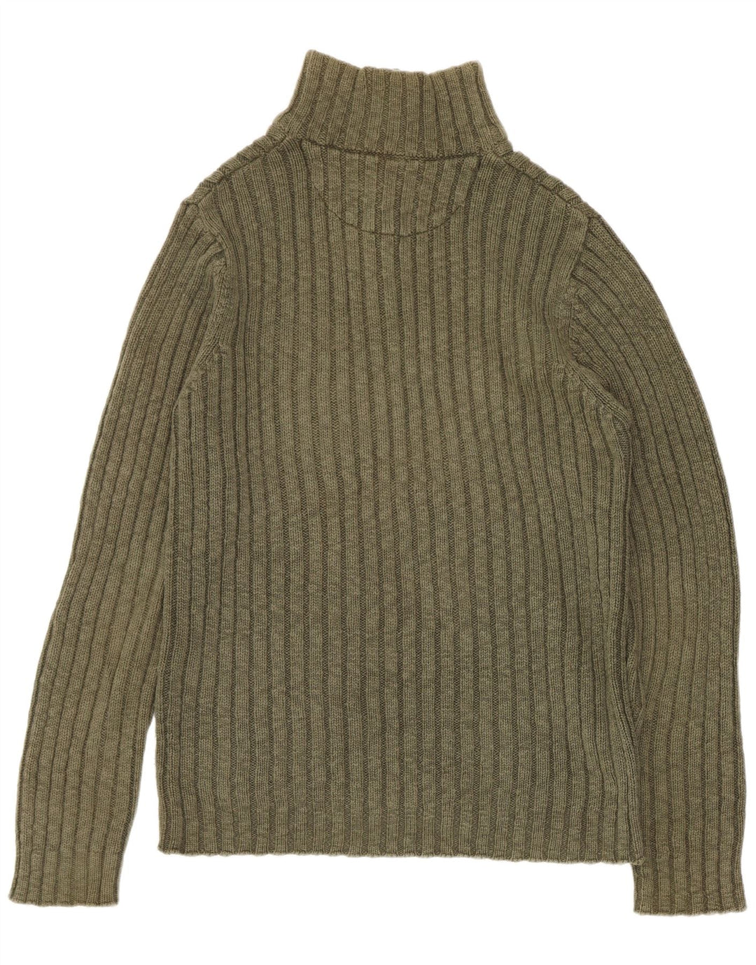 Marlboro Classics - Jersey con cuello y cremallera para hombre, talla grande, algodón caqui