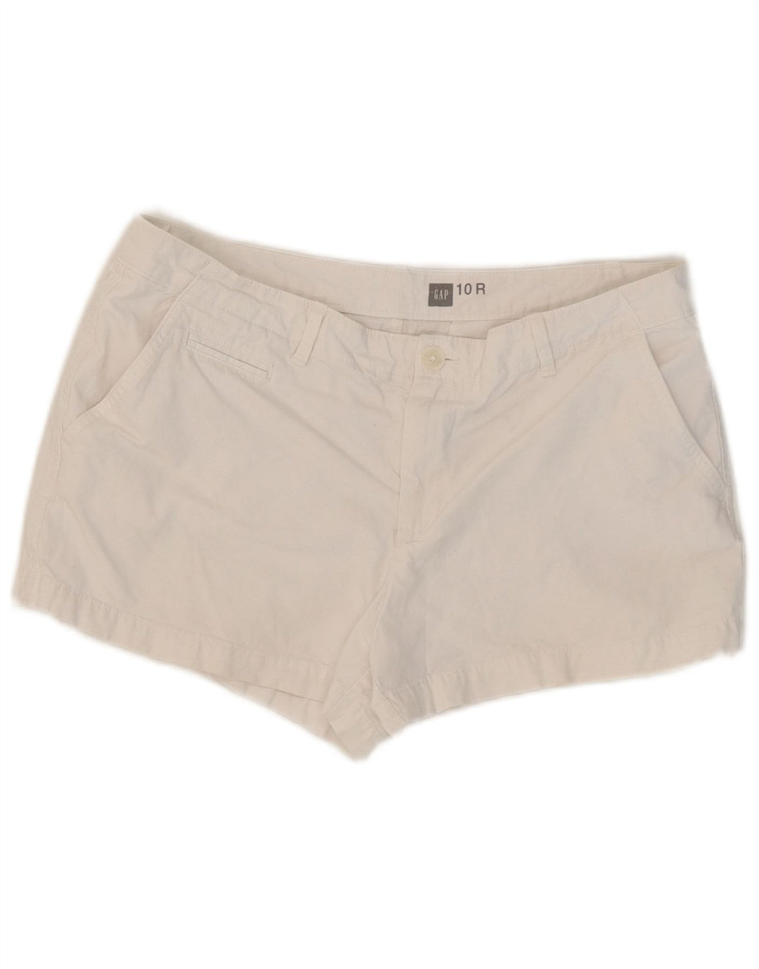 Gap Pantalones calientes para mujer US 10 Large W32 Algodón blanco