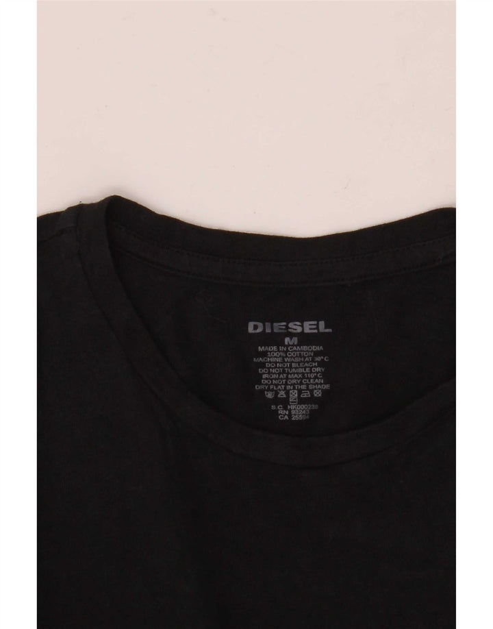 Camiseta Diesel Hombre Top Medium Negro Algodón