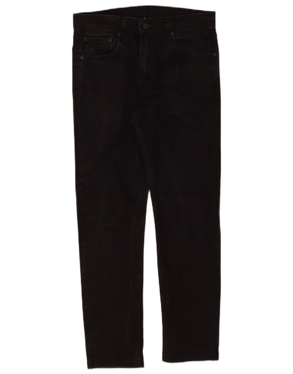 Levi's Hombre 512 Slim Tapered Jeans W33 L30 Algodón Negro