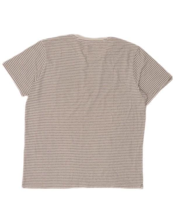 Camiseta Levi's para hombre Top grande de algodón a rayas blancas