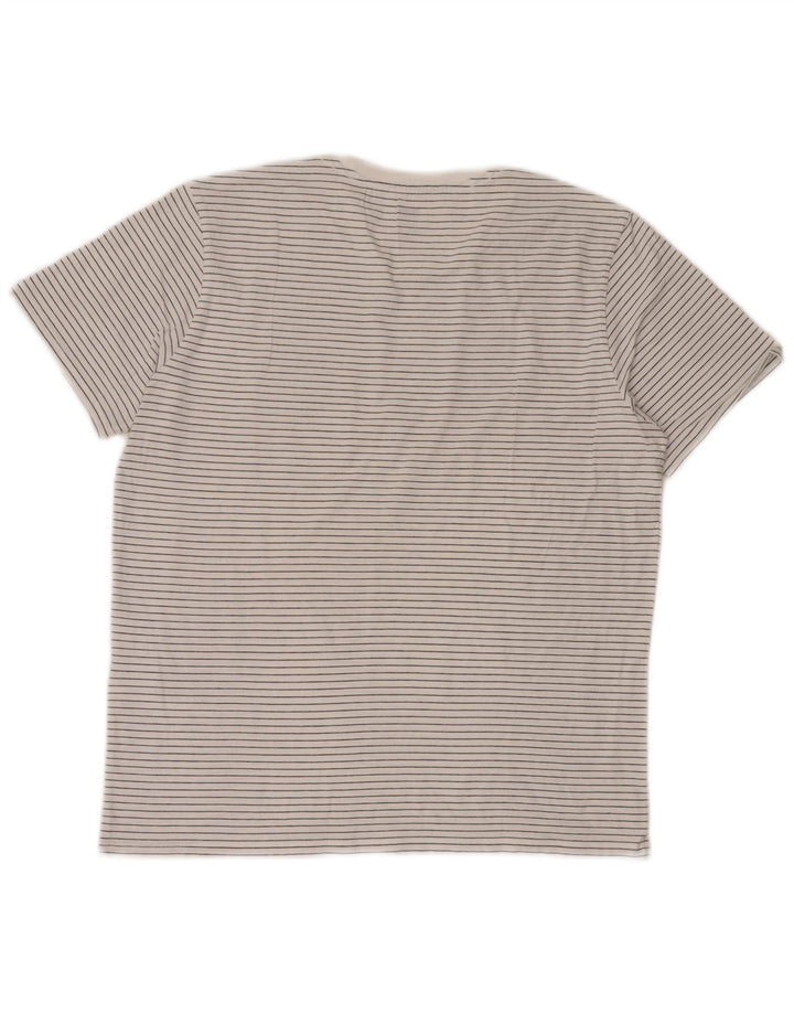 Camiseta Levi's para hombre Top grande de algodón a rayas blancas