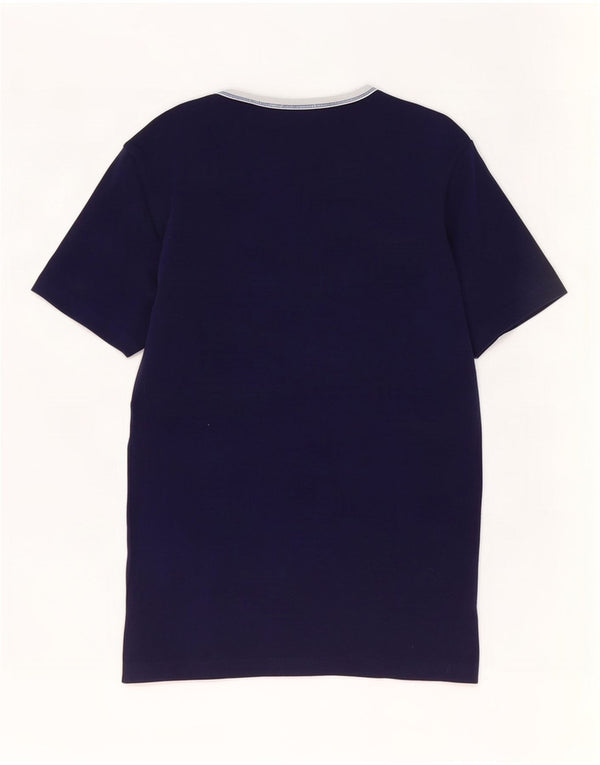 Kappa Camiseta para Mujer Top UK 12 Medium Azul Marino Algodón