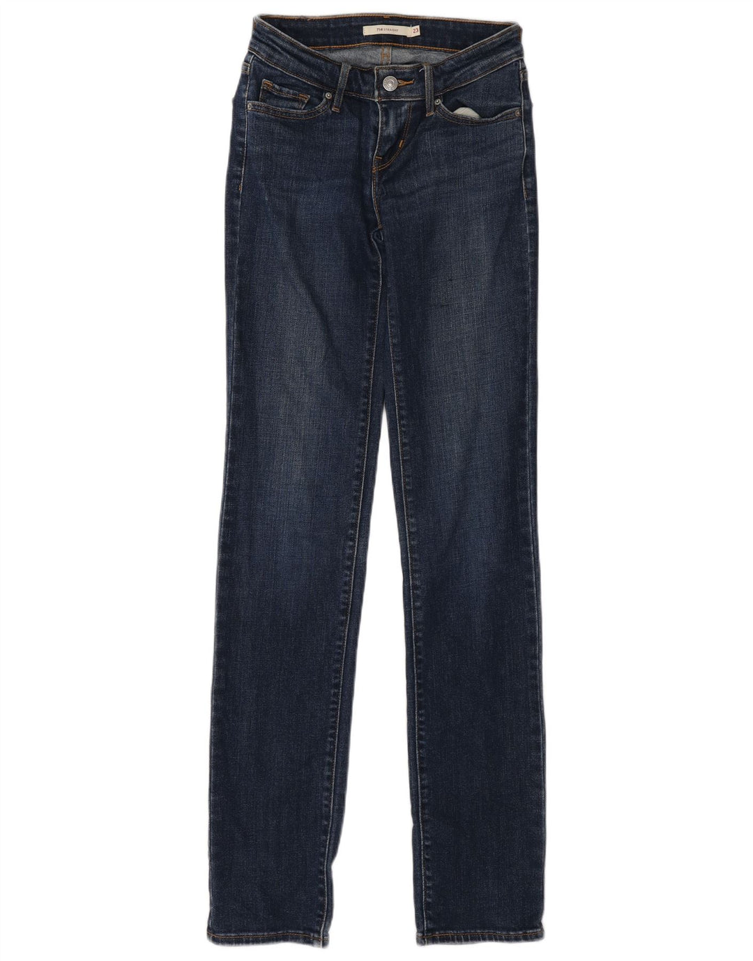 Vaqueros Levi's Mujer 714 Rectos W23 L33 Algodón Azul
