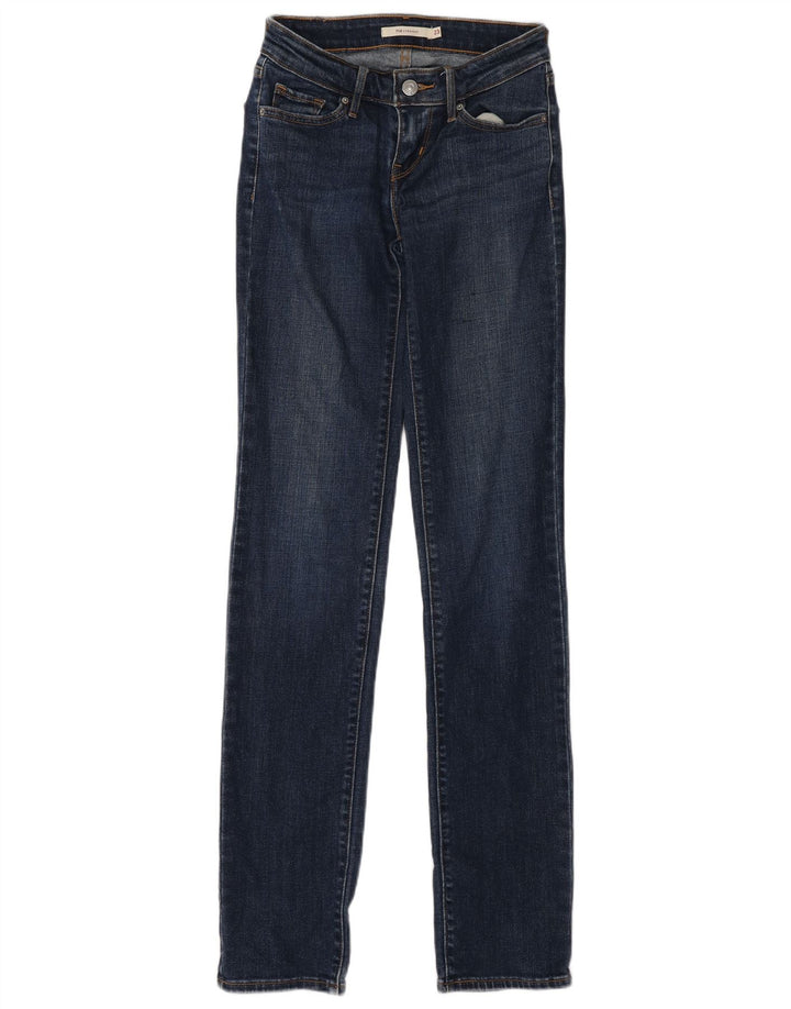 Vaqueros Levi's Mujer 714 Rectos W23 L33 Algodón Azul