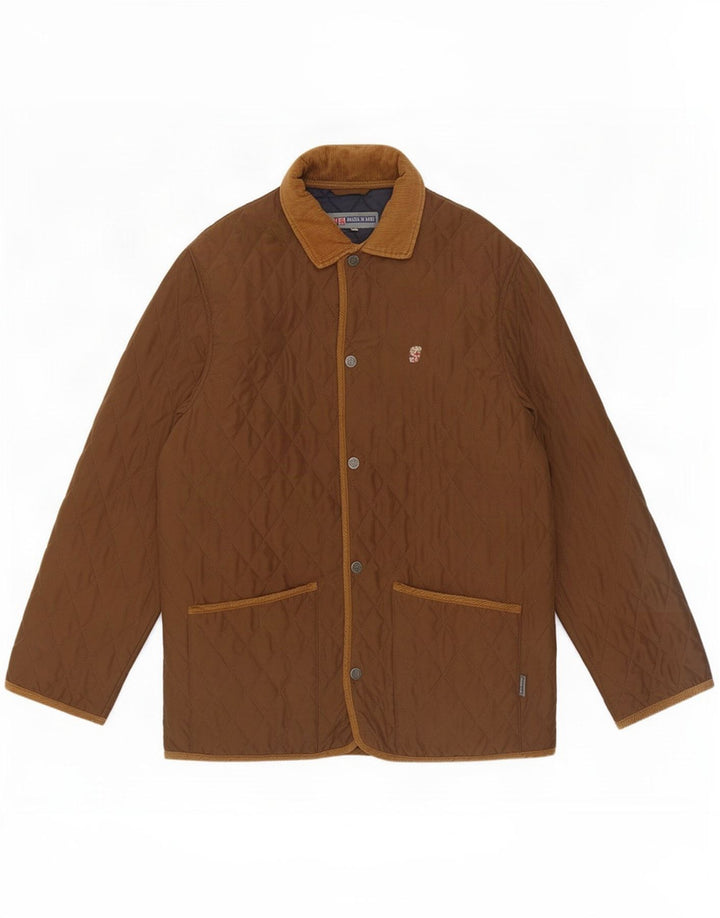 Armata Di Mare Chaqueta acolchada para hombre IT 52 XL Poliéster marrón