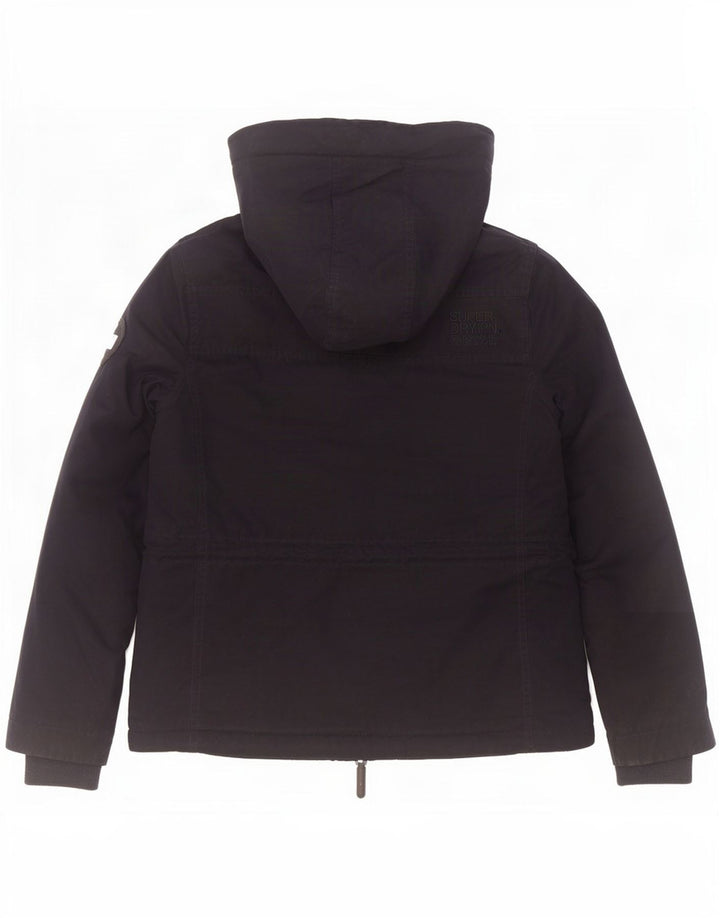 Superdry Mujer Windparka Chaqueta cortavientos con capucha UK 44 Medium Azul marino