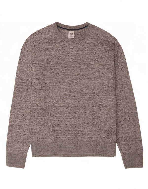 Gap Jersey extragrande con cuello barco para mujer UK 10 Small Grey Moteado