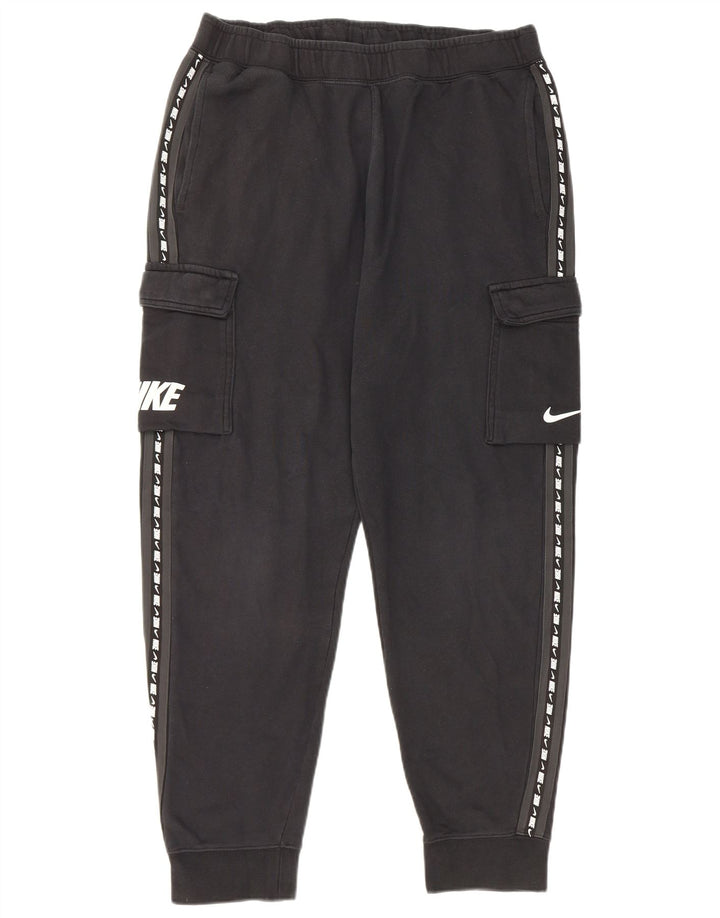 Nike Pantalones De Chándal Cargo Con Gráficos Joggers De Algodón Negro Mediano