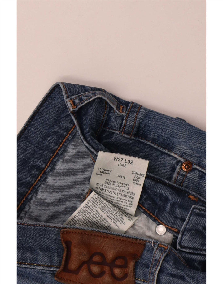 Vaqueros Lee Luke Slim para Hombre W27 L27 Algodón Azul