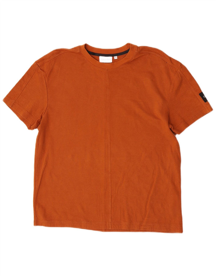 Calvin Klein - Camiseta para hombre, color naranja medio, algodón