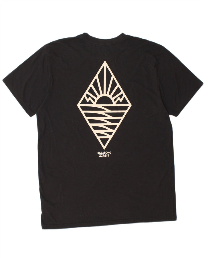BILLABONG Camiseta con gráfico Recycler para hombre, talla grande, poliéster negro