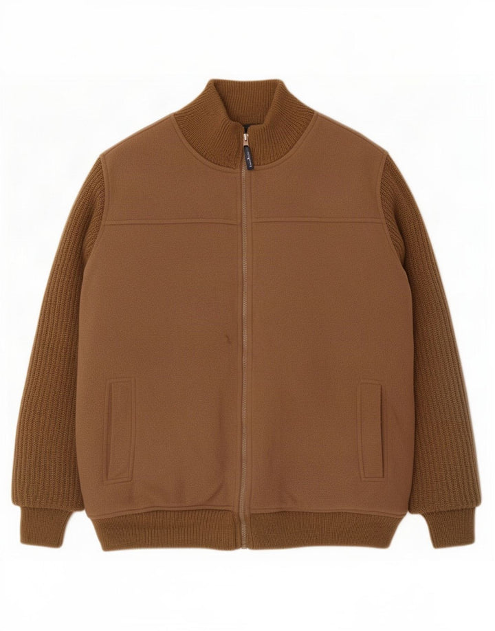 James Pringle Chaqueta Bomber para Hombre UK 38 Marrón Medio Poliéster