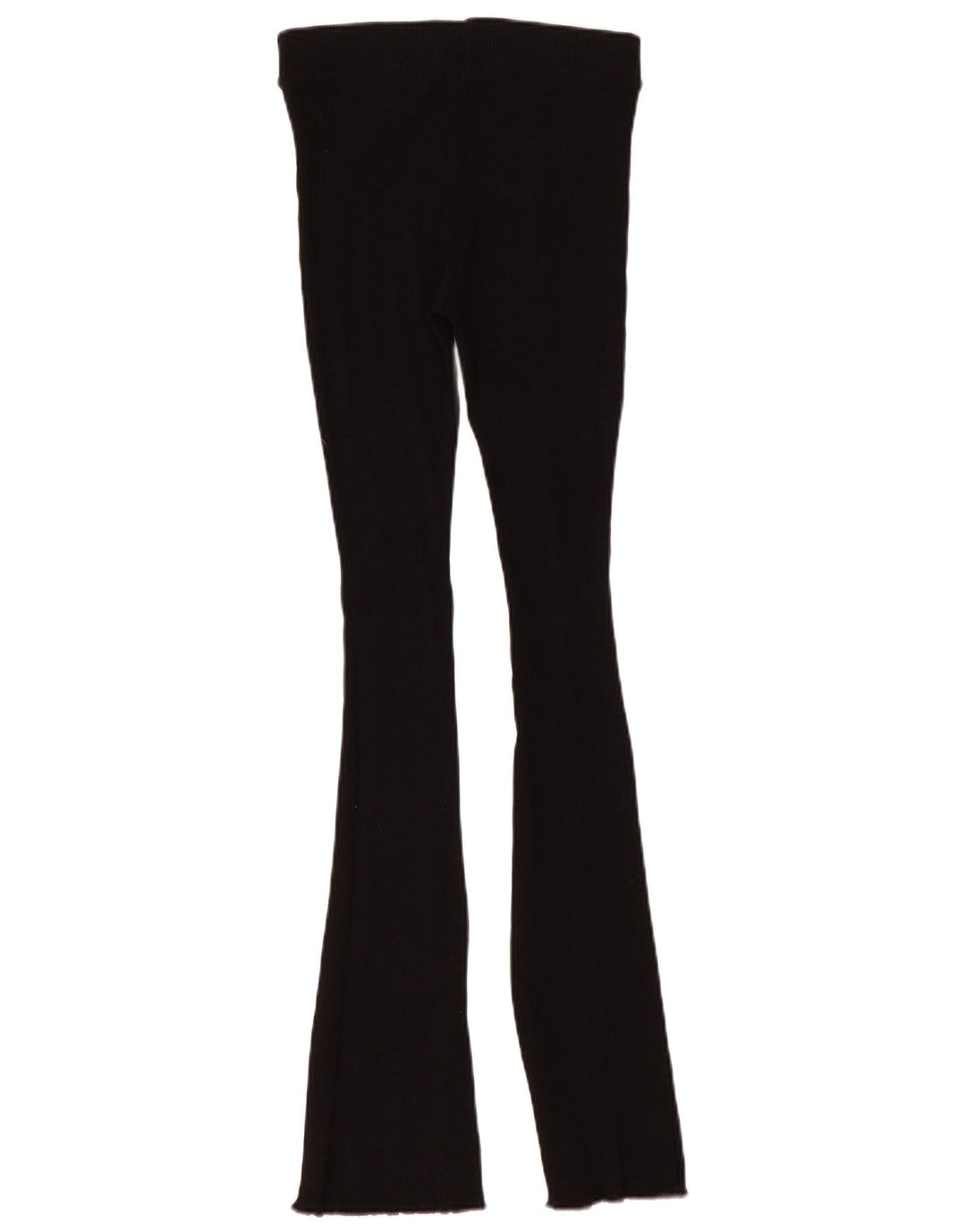 Zara Leggings acampanados para mujer Reino Unido 40 Mediano Algodón negro