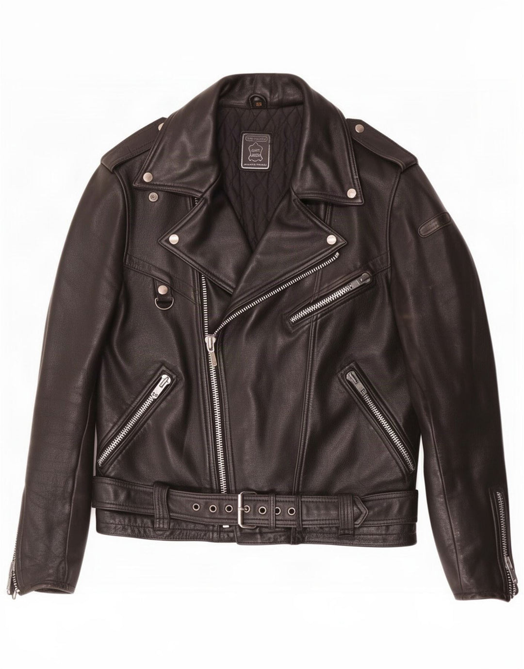 Hein Gericke Chaqueta motera de cuero para hombre Talla 54 XL Negro