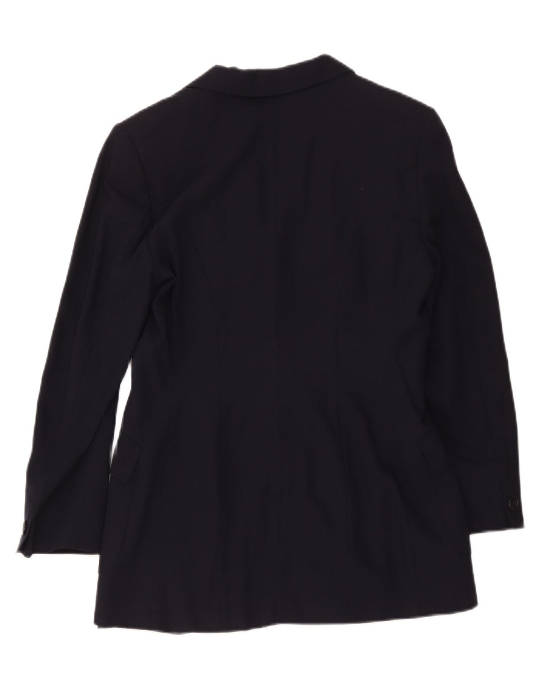 Sportmax Chaqueta Blazer para Mujer UK 12 Mediana Lana Azul Marino