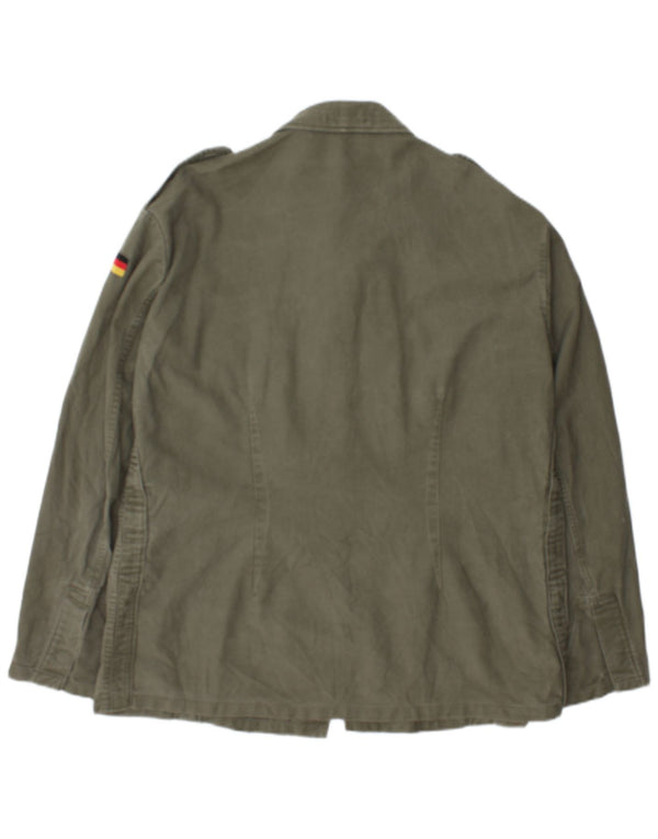 Vintage hombres chaqueta militar Reino Unido 40 grande caqui