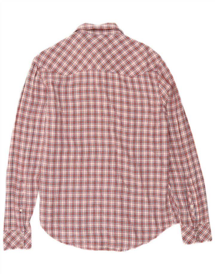 Camisa de franela para hombre Liu Jo Talla 40 Algodón a cuadros rojos medianos