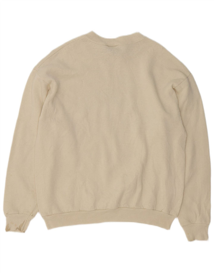 Lee Hombre Sudadera Con Estampado De Jersey De Algodón Blanco Roto Mediano