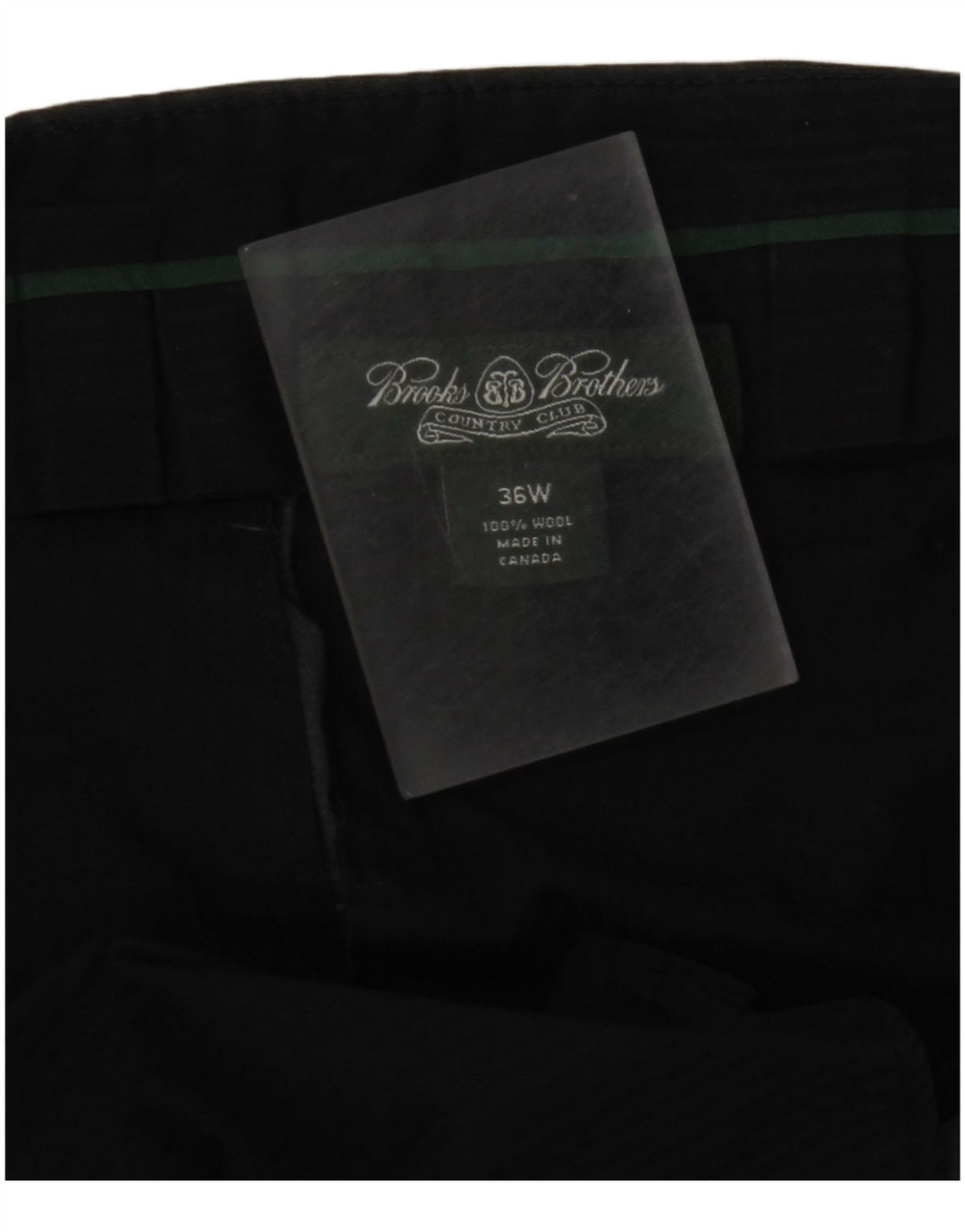 BROOKS BROTHERS Pantalón de traje recto para hombre W36 L30 Lana gris