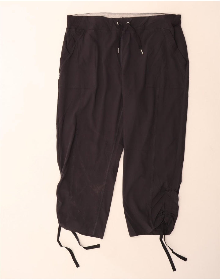Calvin Klein Pantalones Capri de Chándal para Mujer UK 18 XL Poliéster Gris