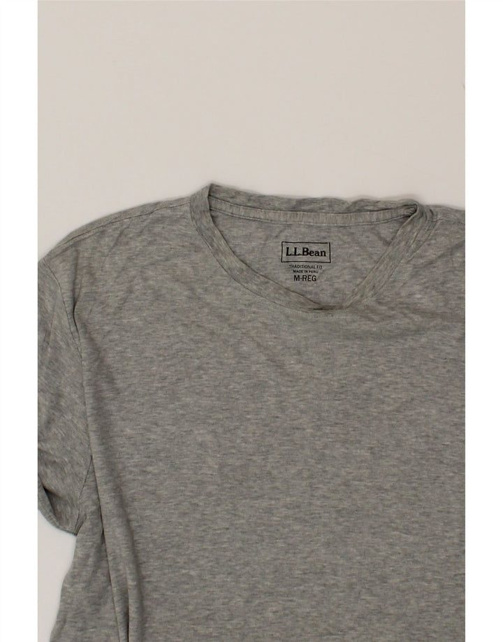 L.L.BEAN Mens Traditional Fit T-Shirt Top Medium Grey Cotton Vintage L.L.Bean and Second-Hand L.L.Bean from Messina Hembry 
