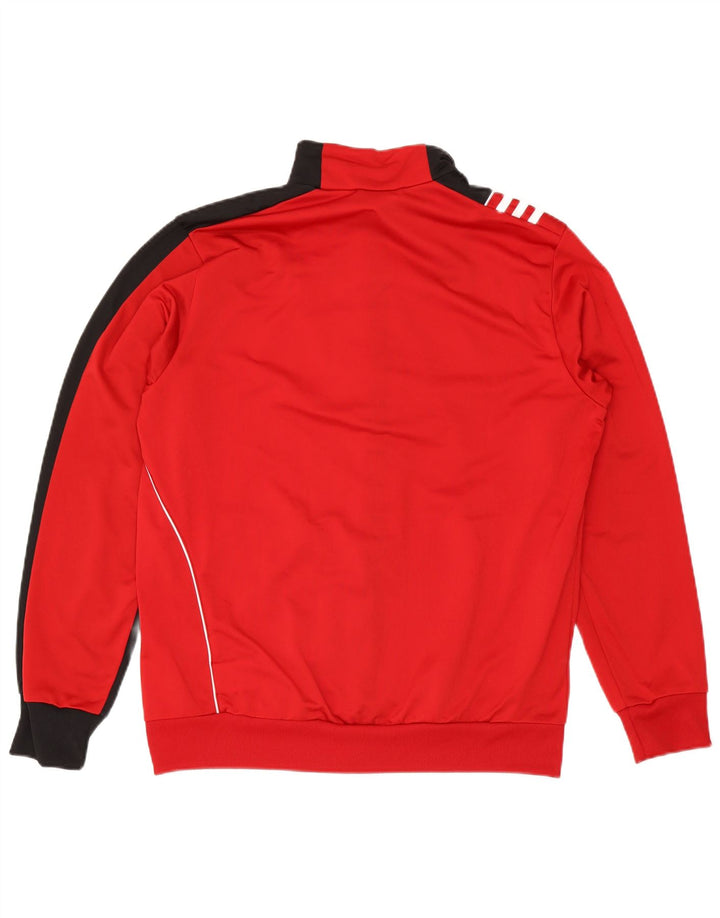 Adidas - Chaqueta de chándal para hombre, talla 42/44, poliéster color rojo grande
