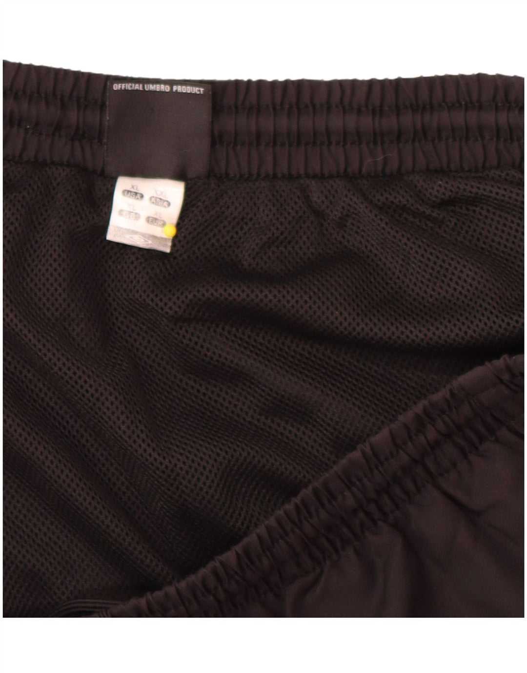 Pantalones Cortos Deportivos Umbro Hombre XL Poliéster Geométrico Negro