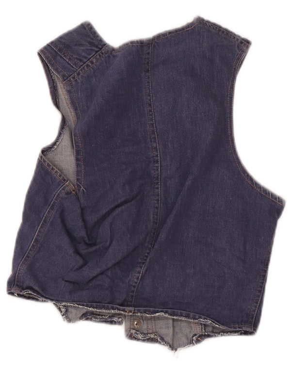 Chaleco Vaquero Niña Vintage 8-9 Años Azul