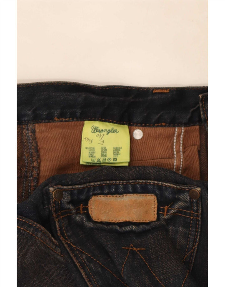 Wrangler Vaqueros Sharkey Bootcut para Hombre W32 L34 Algodón Azul Marino