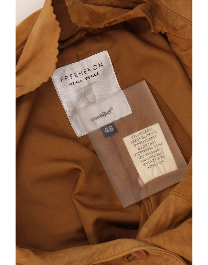 Conbipel Chaqueta de gamuza Free Heron para mujer IT 46 Cuero marrón grande