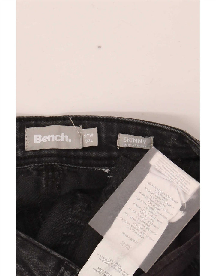 Vaqueros pitillo para mujer Bench W27 L32 Algodón negro