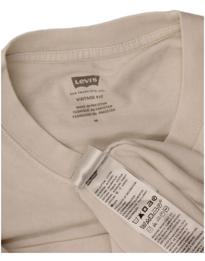 Levi's Hombre Vintage Fit Camiseta Top Algodón Blanco Mediano