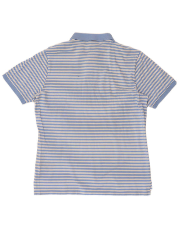 Calvin Klein Polo De Manga Corta De Ajuste Regular Para Hombre Rayas Azul Medianas