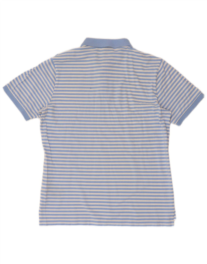 Calvin Klein Polo De Manga Corta De Ajuste Regular Para Hombre Rayas Azul Medianas