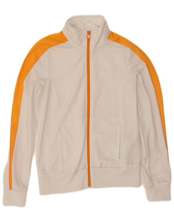 Puma Chaqueta de chándal para mujer UK 40 Mediana Blanco Colorblock Poliéster