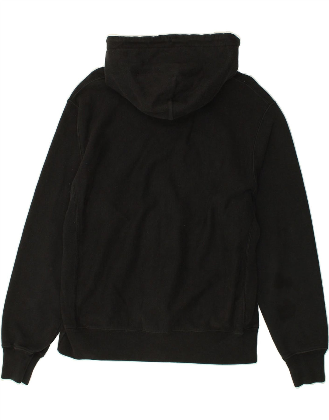 CHAMPION Mens Graphic Hoodie Jumper Medium Black Cotton Vintage Champion and Second-Hand Champion from Messina Hembry 