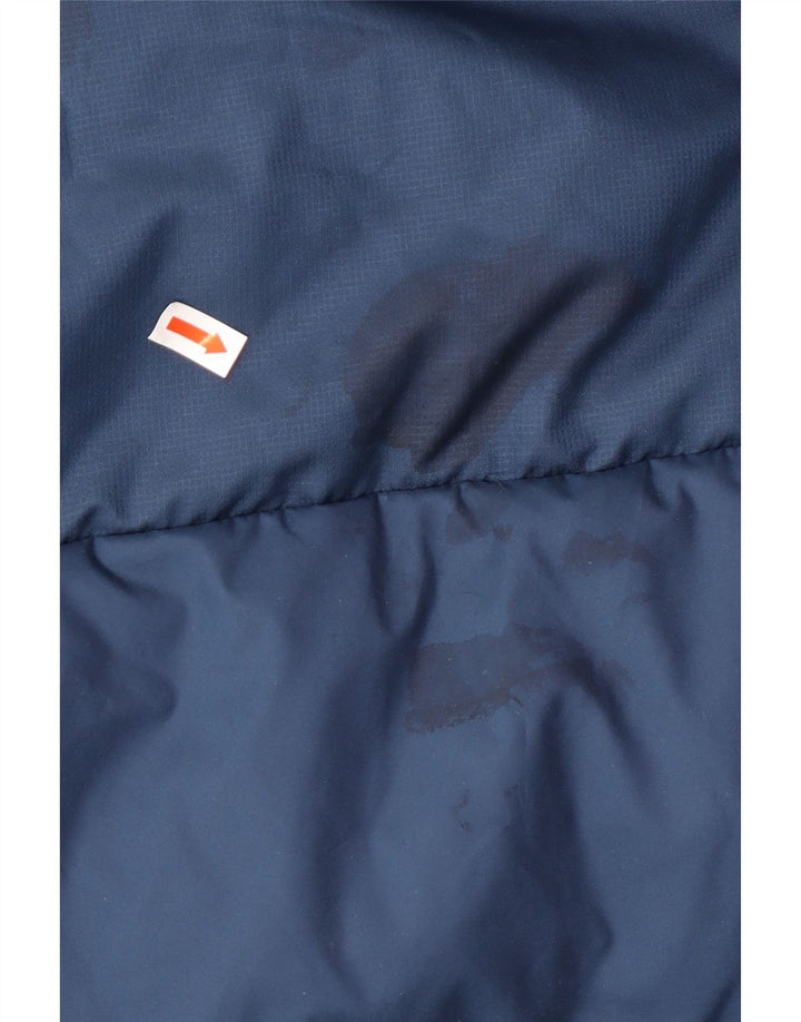 ADIDAS Chaqueta acolchada con capucha para hombre UK 42 XL Azul marino Poliamida Invierno