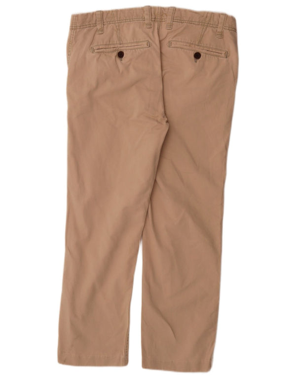Pantalón chino recto para hombre Fat Face W34 L29 Algodón beige