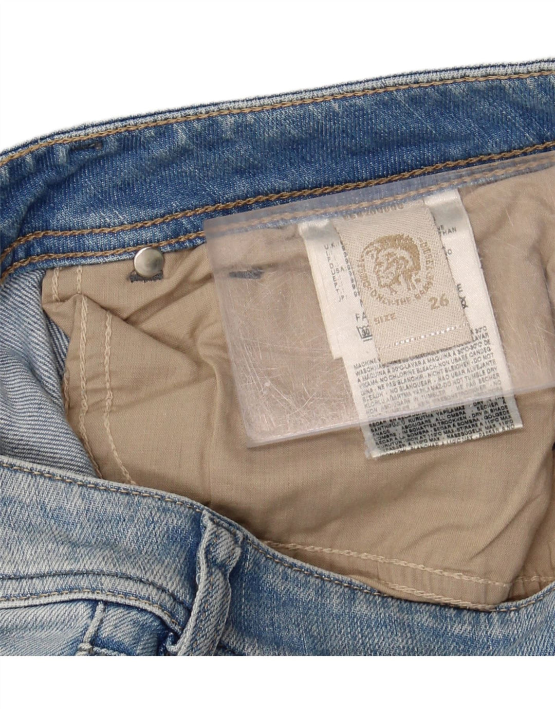 DIESEL Womens Slim Jeans W26 L26 Blue Cotton Vintage Diesel and Second-Hand Diesel from Messina Hembry 